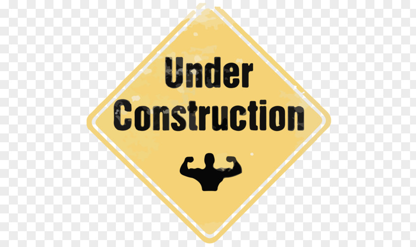 Funny Under Construction T-shirt Logo Brand Signage PNG