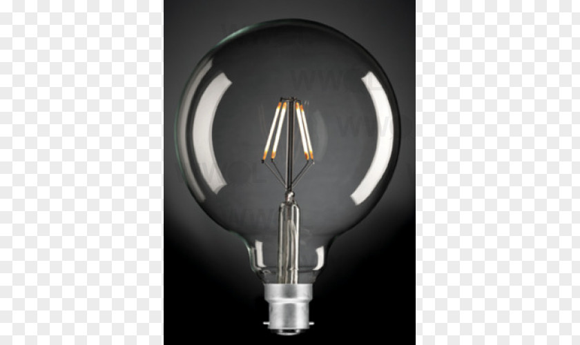 Glowing Sphere Globe LED Lamp Light Edison Screw PNG