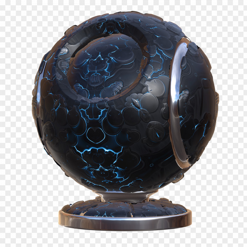 Guts Cobalt Blue Sphere PNG