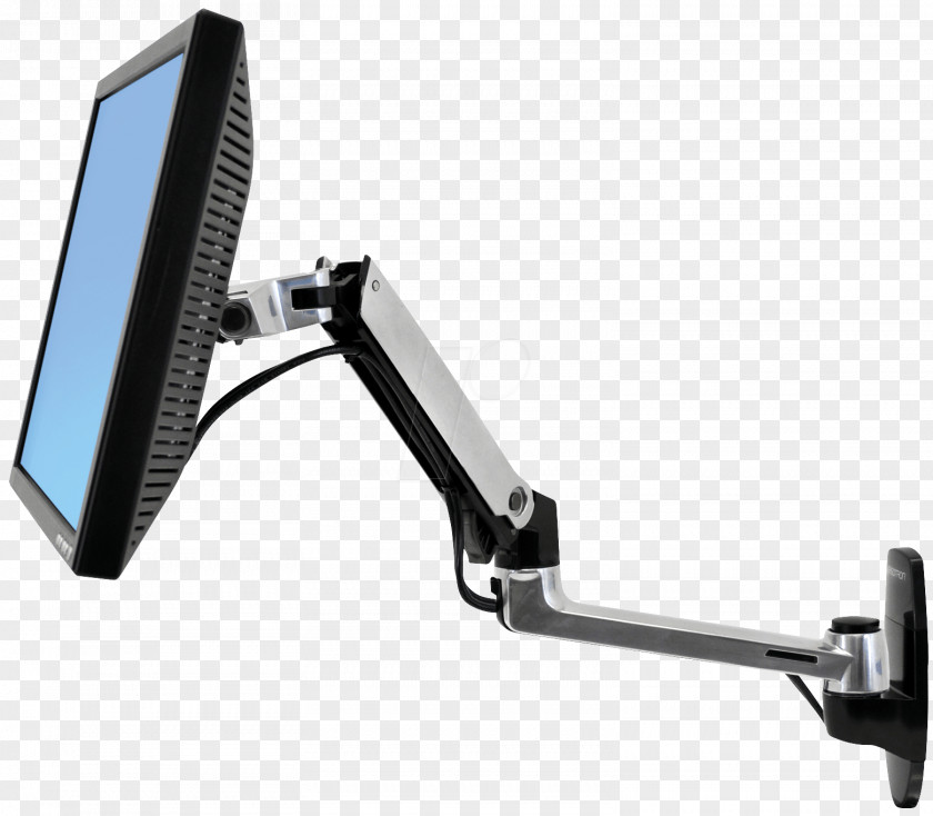 Mounting Kit Ergotron 45-289-026 Brushed Aluminium Extension Arm For 9-Inch LaptopCamarão 45-243-026 LX Wall Mount LCD HD Sit-Stand Desk PNG