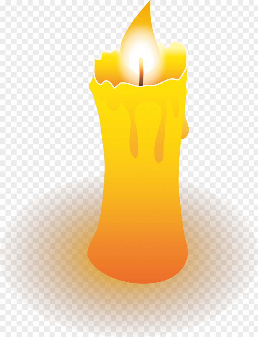 Yellow Shining Candles Light PNG