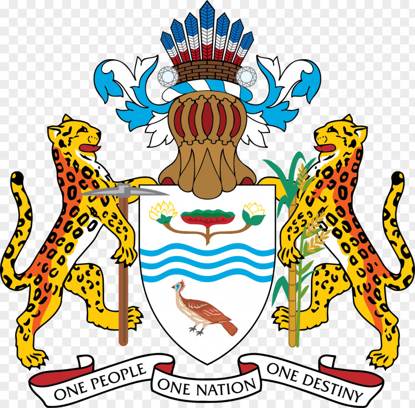British Guiana Georgetown Iwokrama Forest Coat Of Arms Guyana PNG