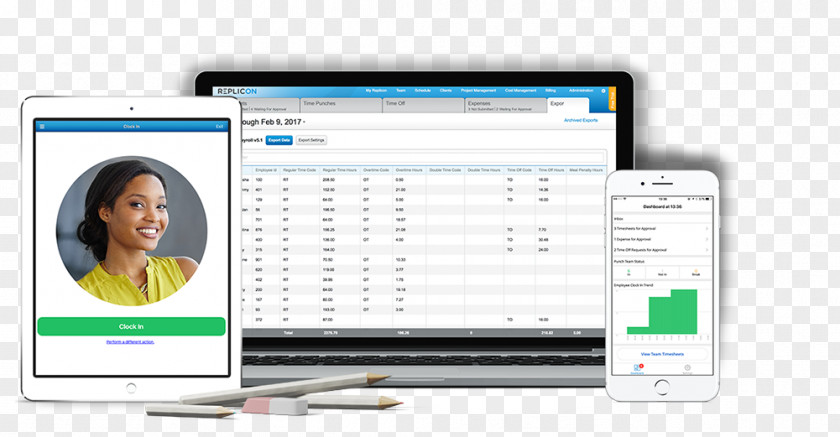 Computer Program Timesheet Time-tracking Software Time And Attendance Replicon PNG