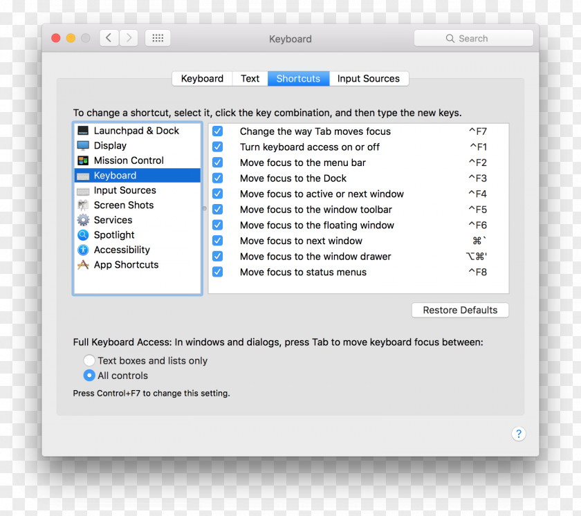 Text Box Tab Computer Keyboard Mouse Shortcut MacOS PNG