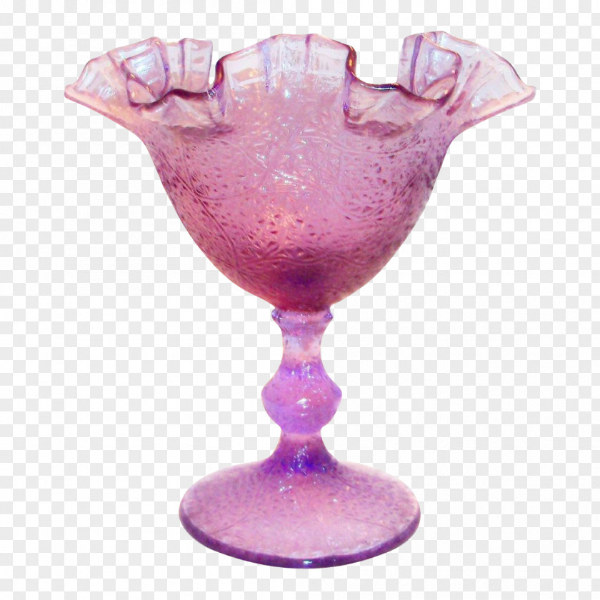 Wisteria Cocktail Garnish Pink Lady Glass Stemware PNG