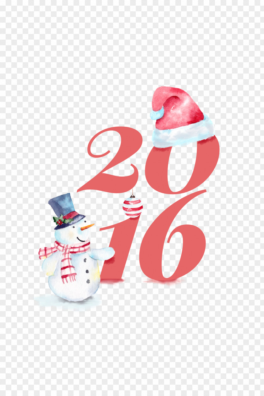 Christmas Snowman Poster PNG