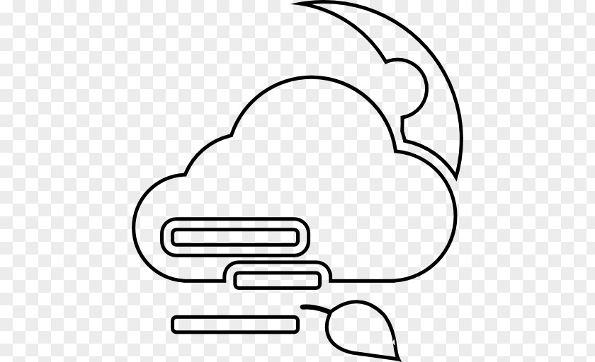 Cloud Night Thumb White Clip Art PNG