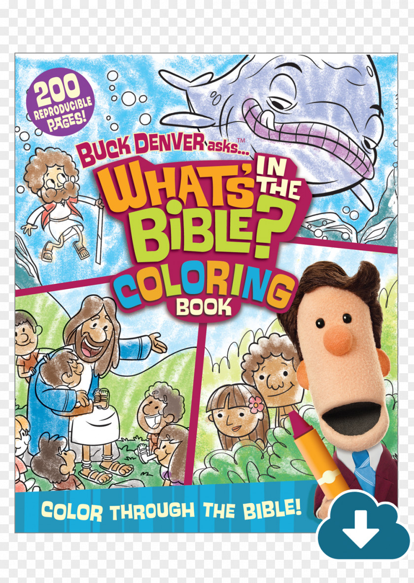Colorful Easter Buck Denver Asks... What's In The Bible Coloring Book: Color Through From Genesis To Revelation! Bible? Thru-the-Bible Pages PNG