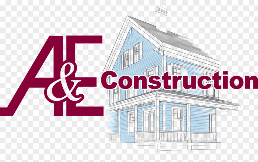 Design A&E Construction & Center Logo Facade PNG