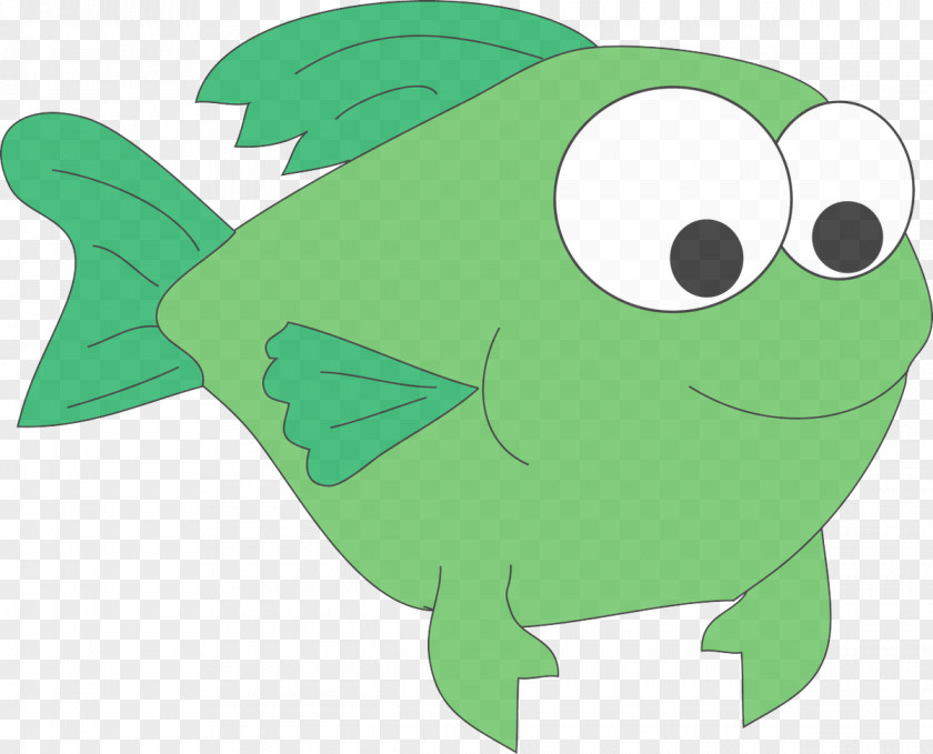 Fish Leaf Green Cartoon Clip Art PNG