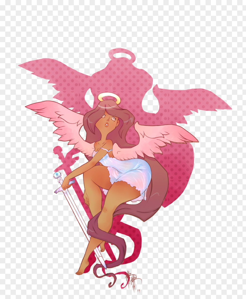 Angel Warrior Animated Cartoon Character Clip Art PNG