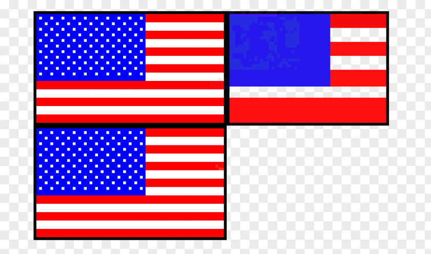 Flag Of The United States America Pixel Art PNG