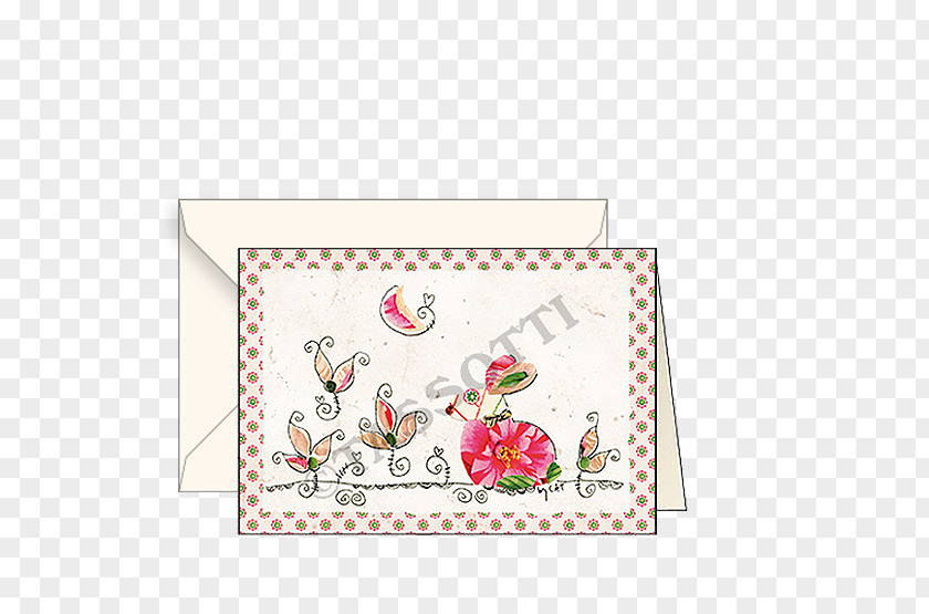 La Calza Di Piantini Rosa Paper Biglietto Augur Greeting & Note Cards Easter PNG