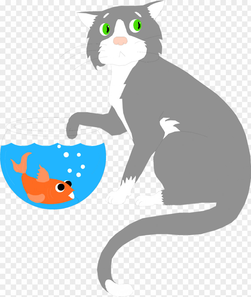 Mouse Goldfish Cat And Dog Cartoon PNG