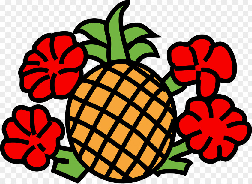 Pineapple Hawaiian Pizza Clip Art Image PNG