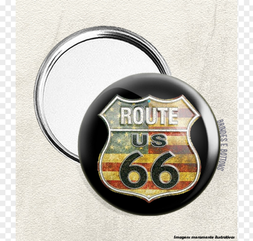 Us Route 66 U.S. Label Emblem Metal Sign PNG