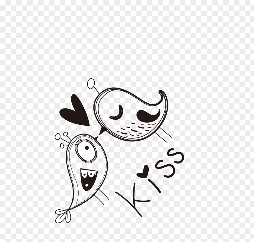 Bird Kiss Cartoon Download Illustration PNG