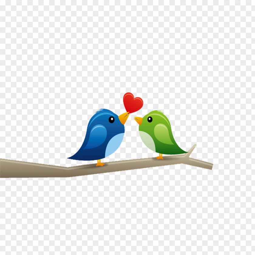 Cartoon Love Birds Lovebird PNG