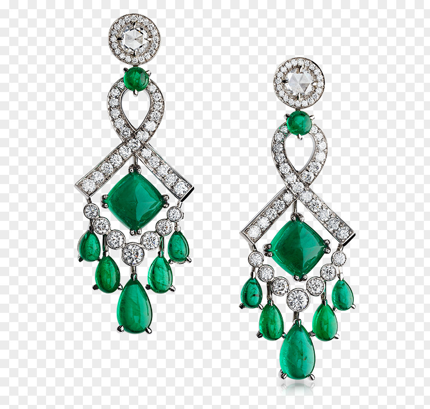 Emerald Earring Jewellery Gemstone Diamond PNG