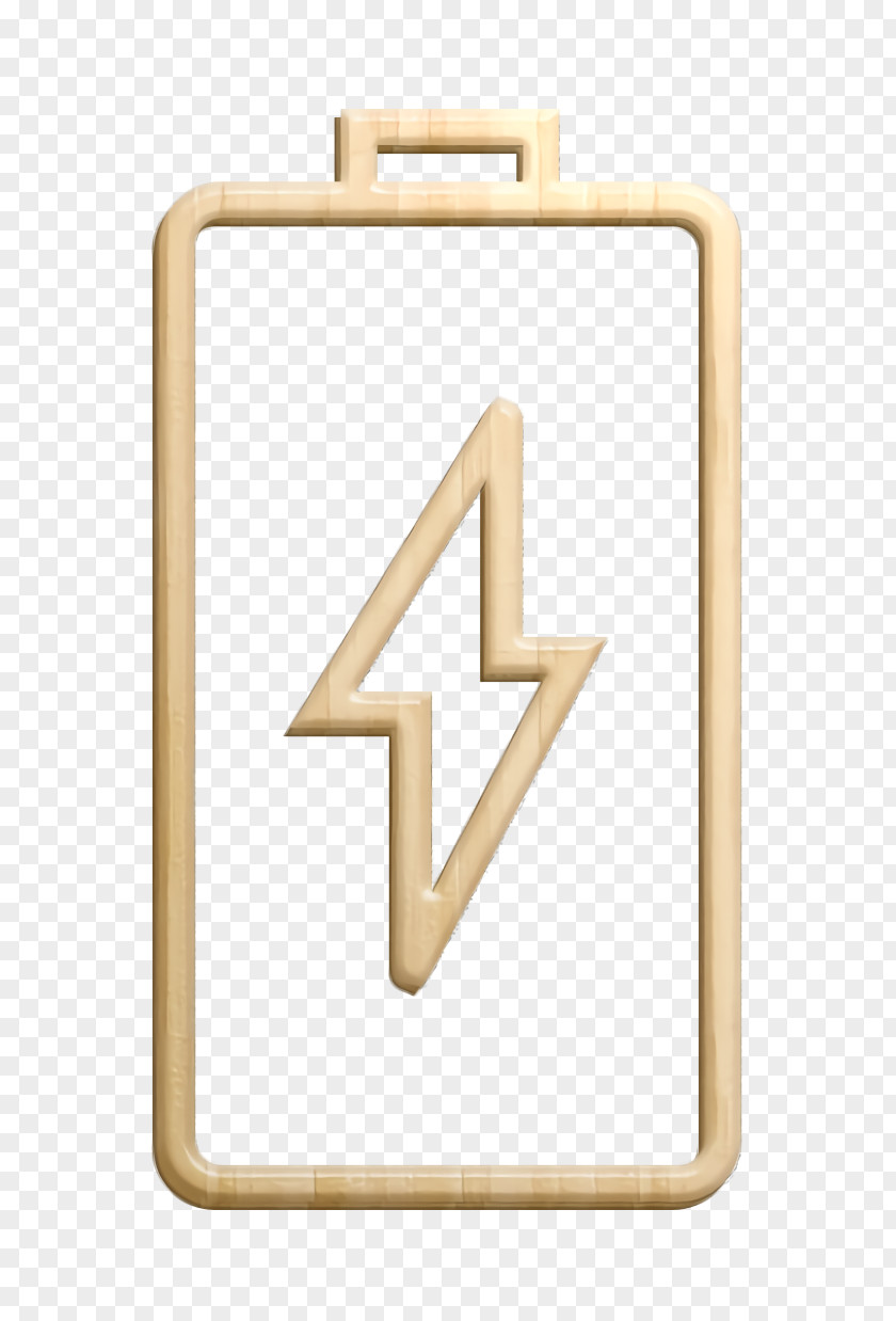 Beige Symbol Essential Set Icon Battery PNG