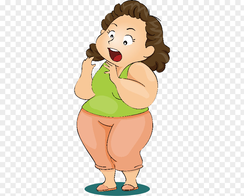 Fear Fat Women Woman Illustration PNG