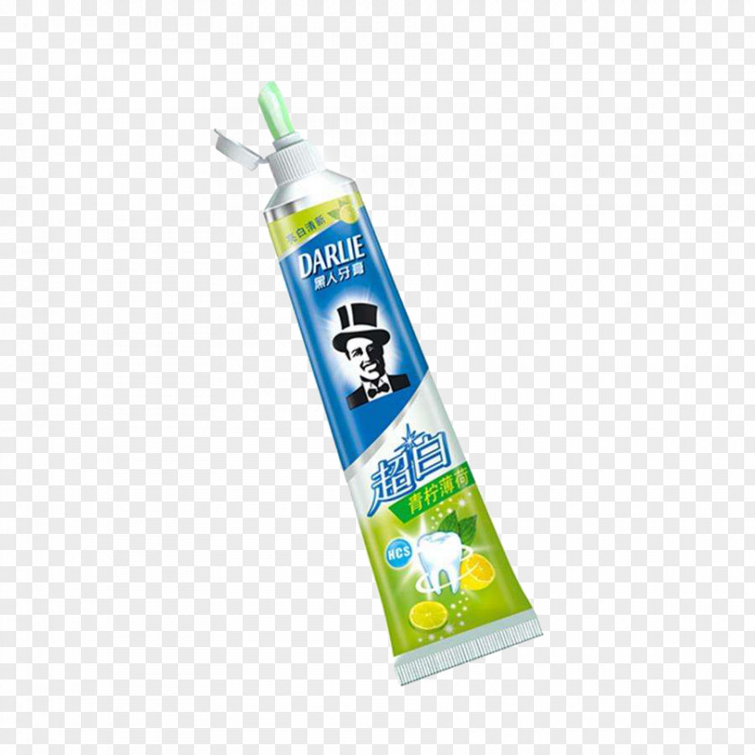 Black Toothpaste In-kind Design Decoration Mouthwash Darlie Mint PNG