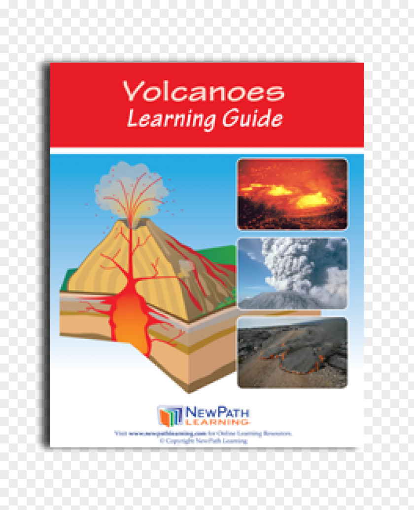 Book Volcanoes Science Learning Guide Photographic Paper Advertising PNG