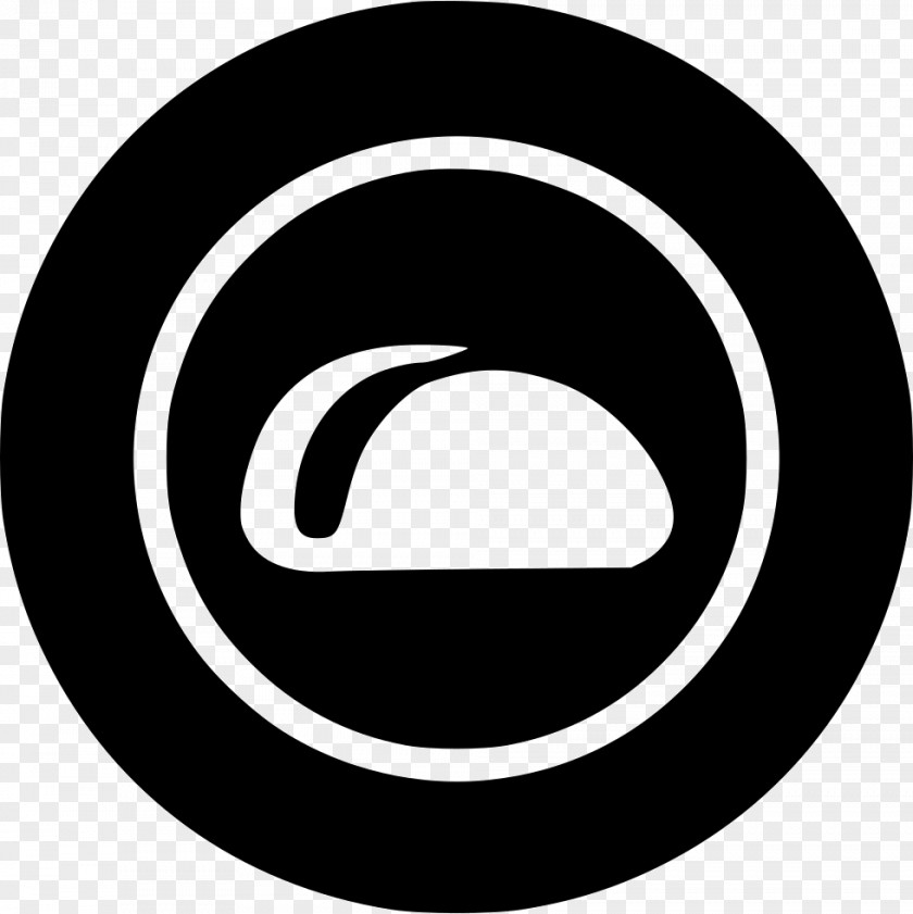Dish Icon Logo Brand White Font PNG