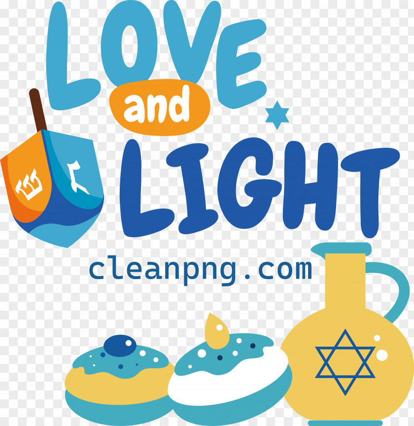 Happy Hanukkah Love Light PNG