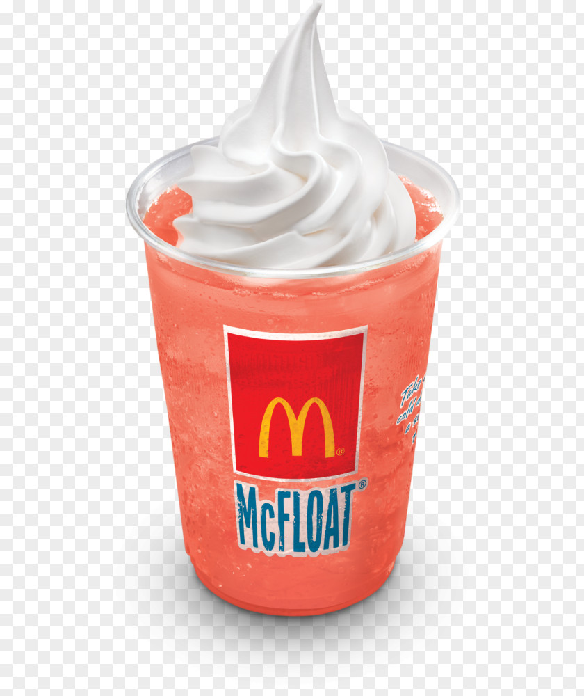 Ice Cream McDonald's Strawberry Sundae Red Velvet Cake McFlurry PNG