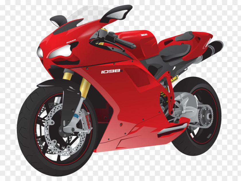 Motorcycle Ducati 1098 Sport Bike Superbike PNG