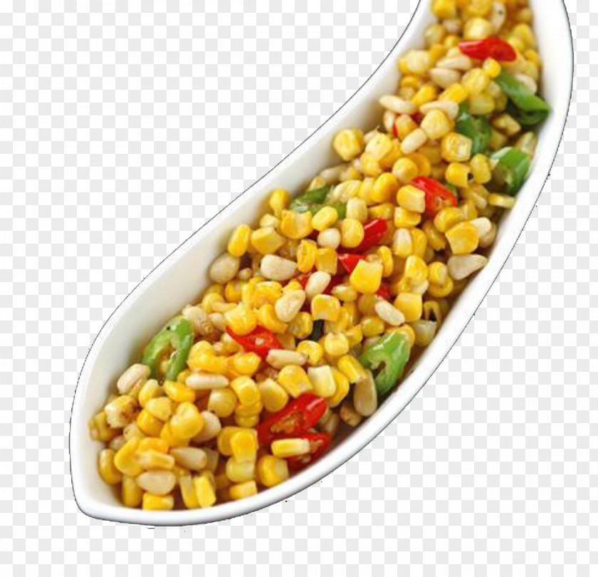 Pine Nut Corn Bell Pepper Chinese Cuisine Fried Rice Soup PNG