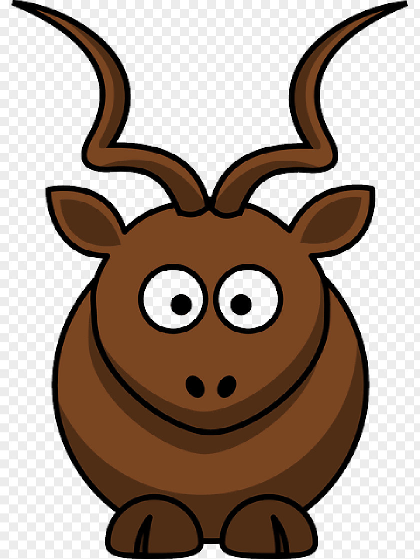 Reindeer Smile Cartoon PNG