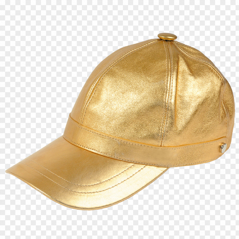 Golden Baseball Cap Hat Clothing PNG