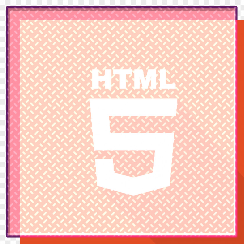 Magenta Rectangle Front-end Icon Html Long Shadow PNG