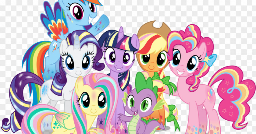 My Little Pony Rainbow Dash Pinkie Pie Rarity Twilight Sparkle Spike PNG