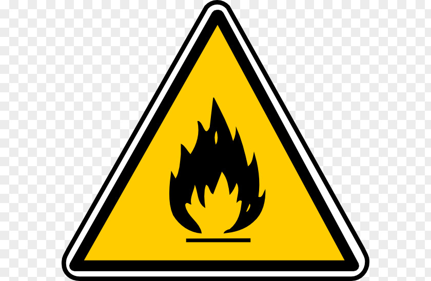 Science Fire Cliparts Combustibility And Flammability Warning Sign Hazard Illustration PNG