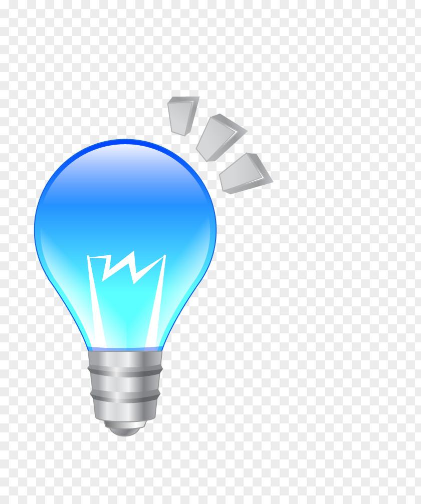 Blue Light Bulb Incandescent Lamp PNG