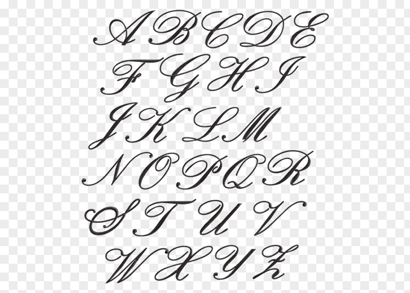 Shape Calligraphy Letter Cursive Alphabet PNG