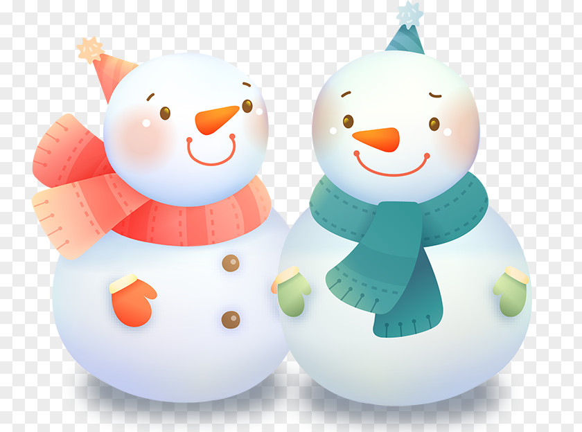 White Snowman Winter Photography Illustration PNG