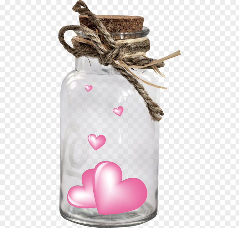 Bottle Paper Heart Valentines Day Photography PNG
