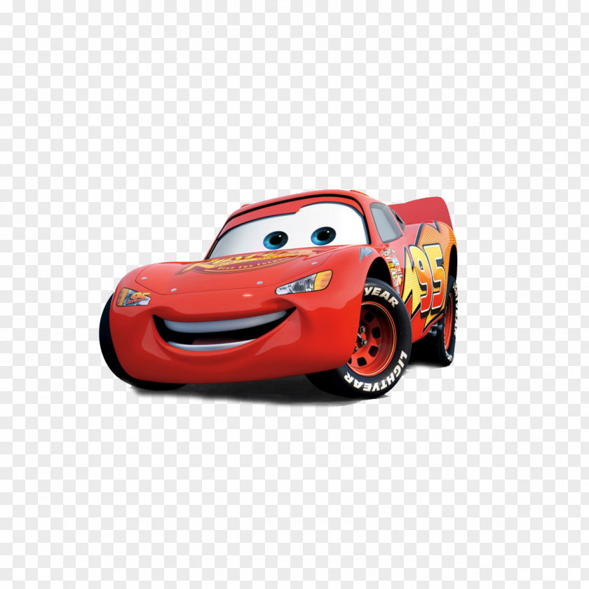 Cartoon Car Cars Lightning McQueen Mater Pixar PNG
