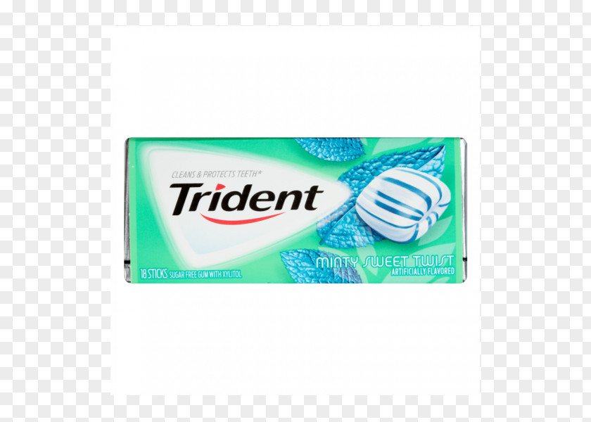 Chewing Gum Trident Peppermint Candy PNG