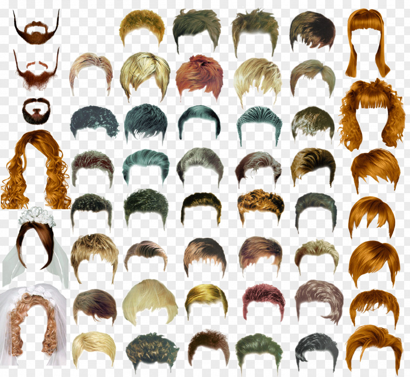 Hair Design Templates Hairstyle Long Male PNG
