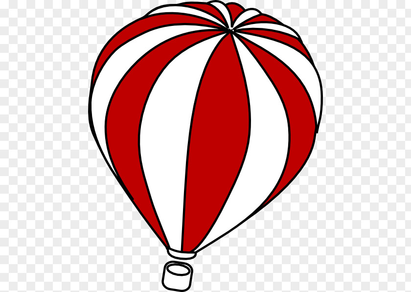 Hot Air Balloon Outline Clip Art PNG