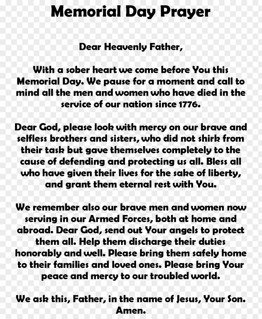 Soldier Memorial Day Poetry Speech Essay PNG