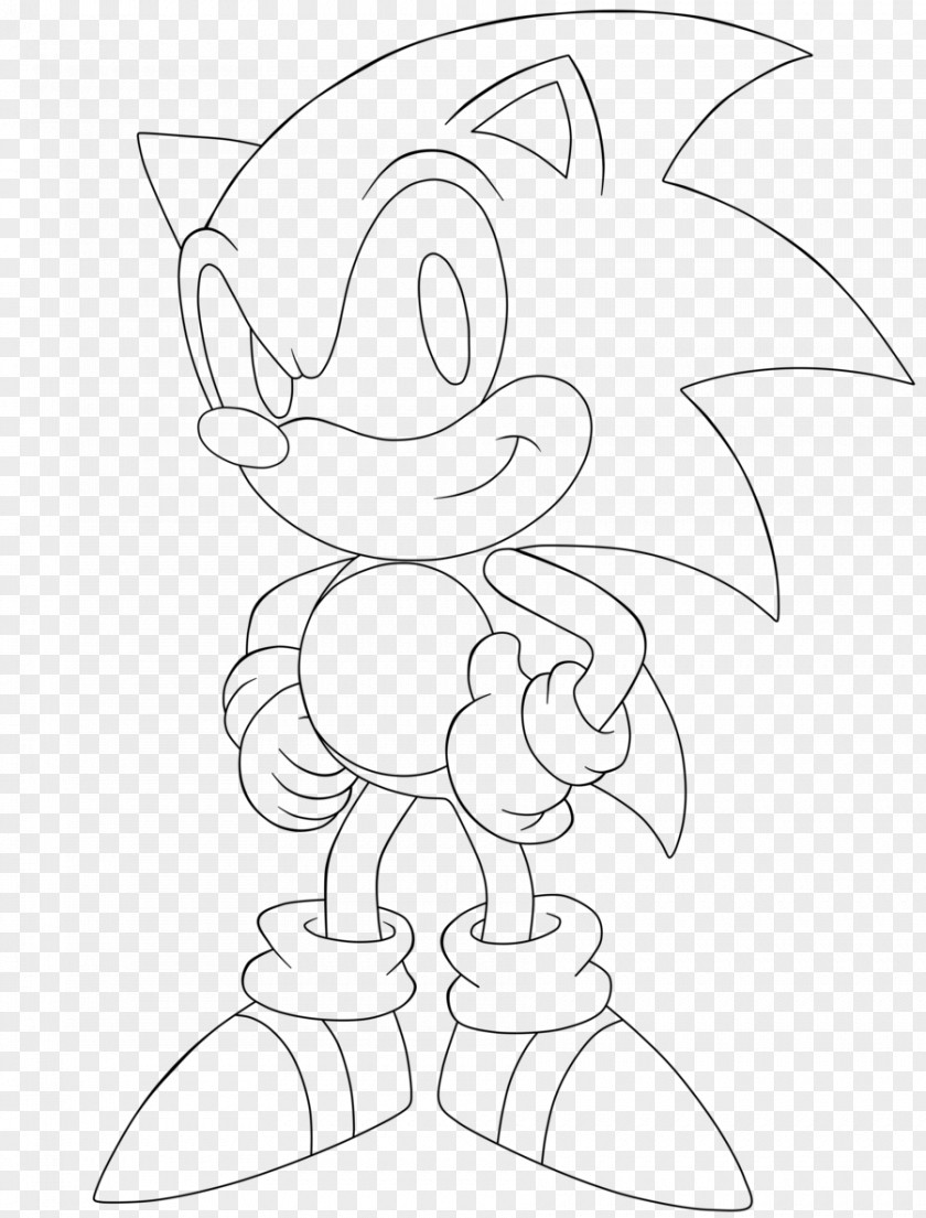 Sonic Hedgehog Outline Mario & At The Olympic Games SegaSonic Coloring Book Line Art PNG
