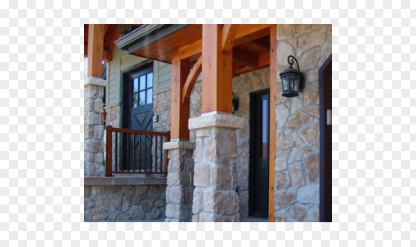 Stone Pavement Window Wall Porch Handrail PNG