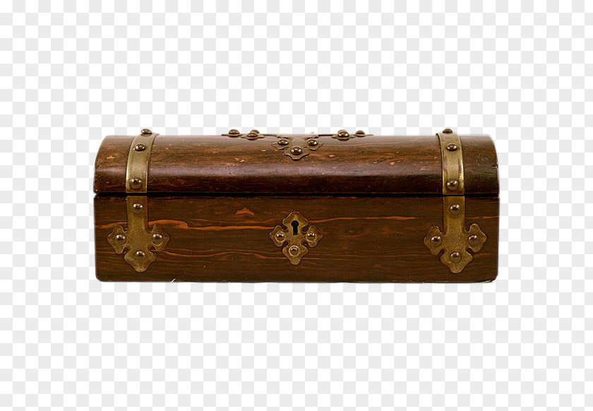 Vintage Box Wooden Keyhole Wood Veneer Calamander PNG