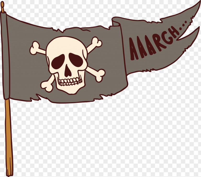 Worn Pirate Flag Jolly Roger Piracy PNG